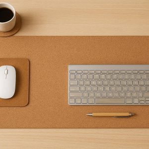 22 Cork Desk Mat Eco Friendly Natural Wooden Large Mouse Pad Waterproof Dual Sided Writing Table Protector Cushion Minimalist