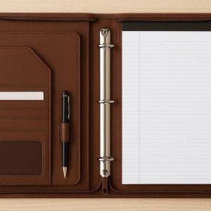 28 Faux Leather Presentation Folder Deluxe Document Organizer Box Padfolio Binder Portfolio Case Executive Business Men Women